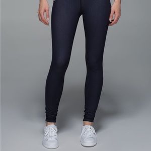 Lululemon WU FULL LENGTH DENIM LOOK HIGH RISE 6